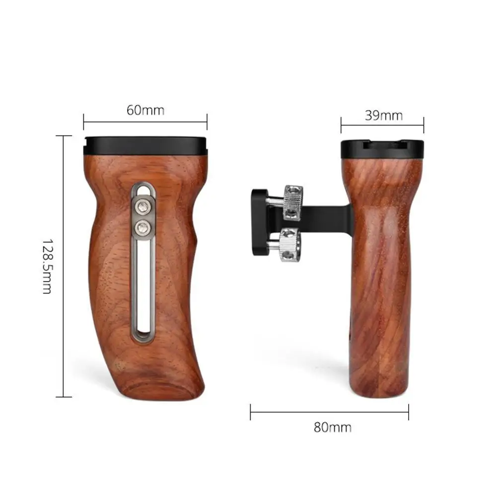 

Rabbit Cage Camera Rabbit Cage Wooden Handle Protection Left And Grip Photography Right Frame Accessories Handle Side Woode X1T0