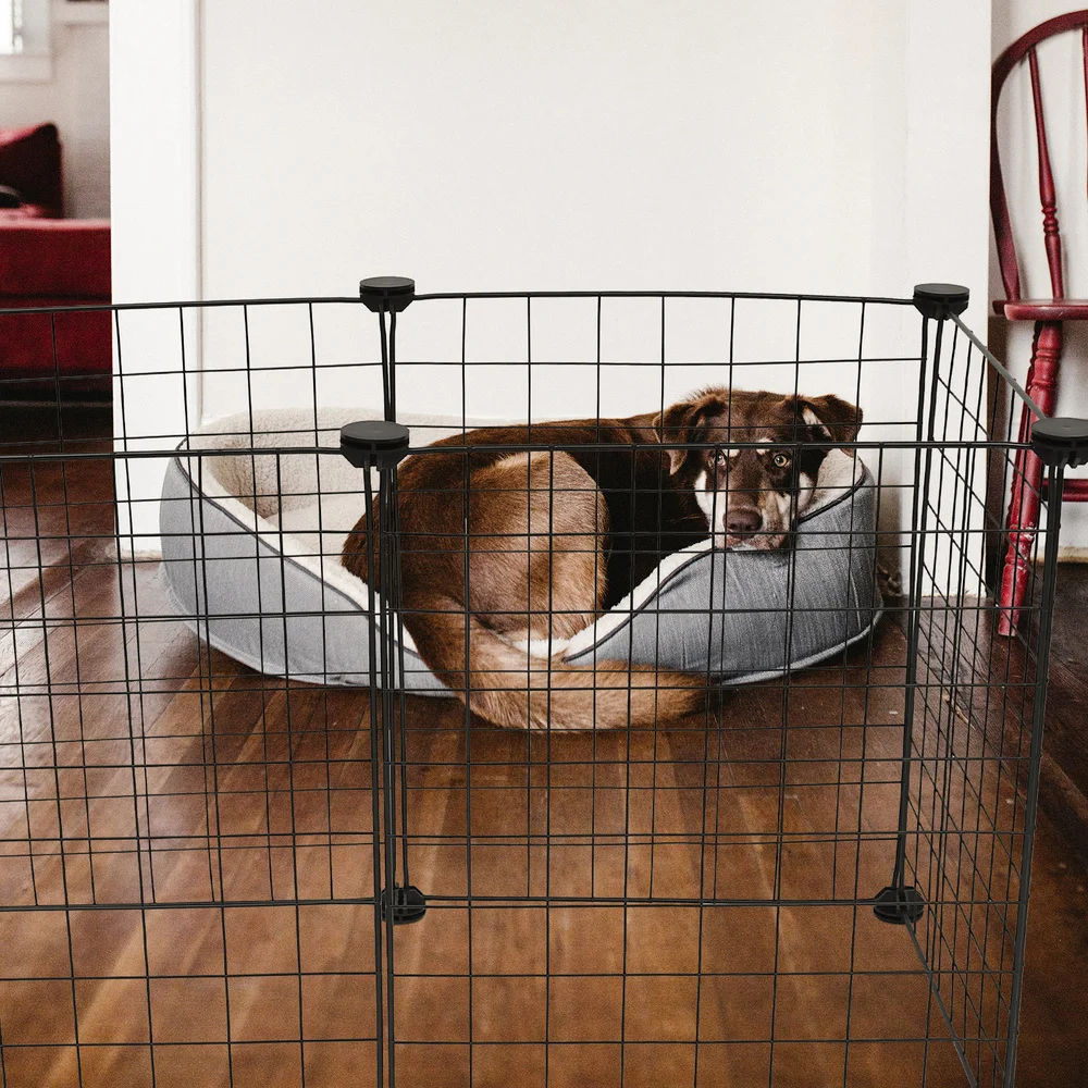 

1 Set Cat Cage Iron Wire Metal Dog Cage Dog Kennel Pet Metal House Decor
