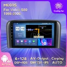 Автомагнитола M600S 6 + 128G IPS для Volvo S80 1996-2004 2005 2006, автомобильное радио, мультимедийный видеоплеер, навигация GPS No 2 Din 2din DVD Android 11