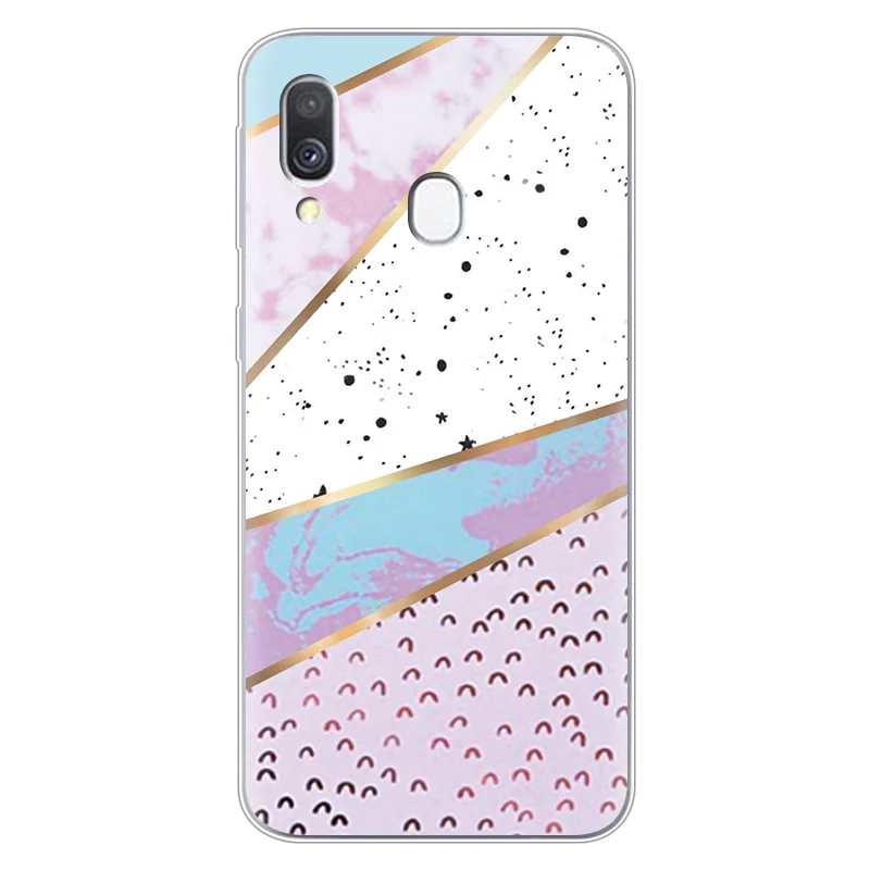 dlsduon Роскошный Мраморный чехол для телефона Samsung Galaxy A40 A30 A50 A70 A60 A10 A20, модный силиконовый мягкий чехол из ТПУ - Цвет: dlsduon