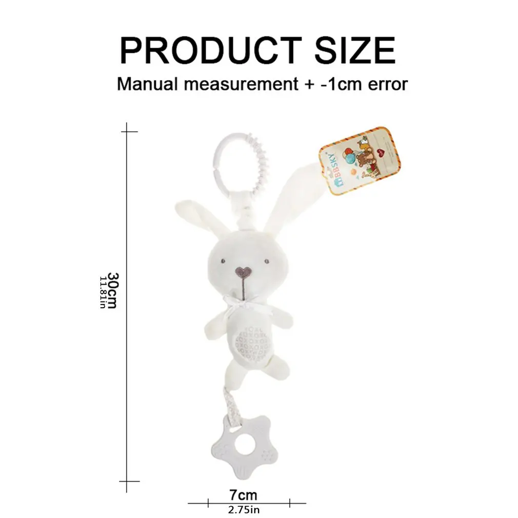 

2021 Creative Cotton Baby Hand Rattle Stuffed Animal Baby Bell Teether Car Hanging Bell Mobile Baby Bed Tinker Bell Music Toy
