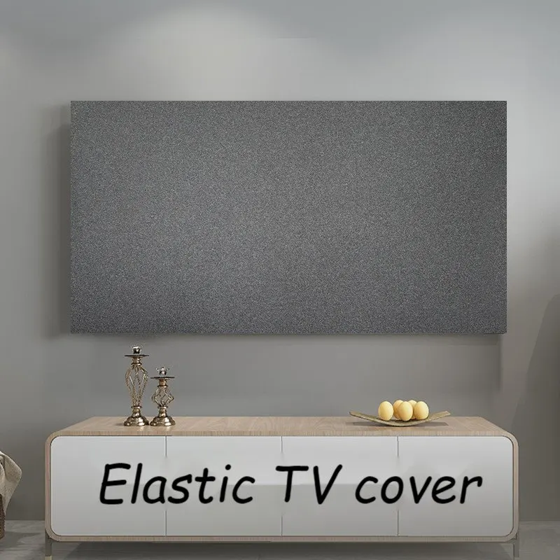 

1PCS 55 Inch 65 Inch Stretch TV Cover Cover Dust Cover Cloth Cover Cloth New LCD Wall Hanging Light Luxury Simple Cover Towel
