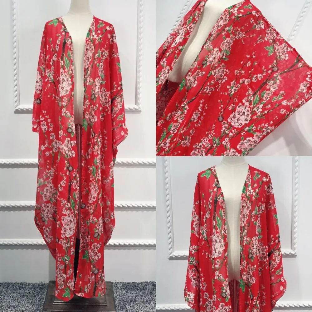 

Fashion Muslim Abaya Print Maxi Dress Bat Sleeve Loose Cardigan Long Robe Gowns Ramadan Party Worship Service Islamic Clothing