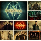 Сверхъестественный винтажный постер из крафт-бумаги, американская Фантастическая ТВ-серия, ретро-наклейка с рисунком для дома, бара, художественный настенный креативный Декор