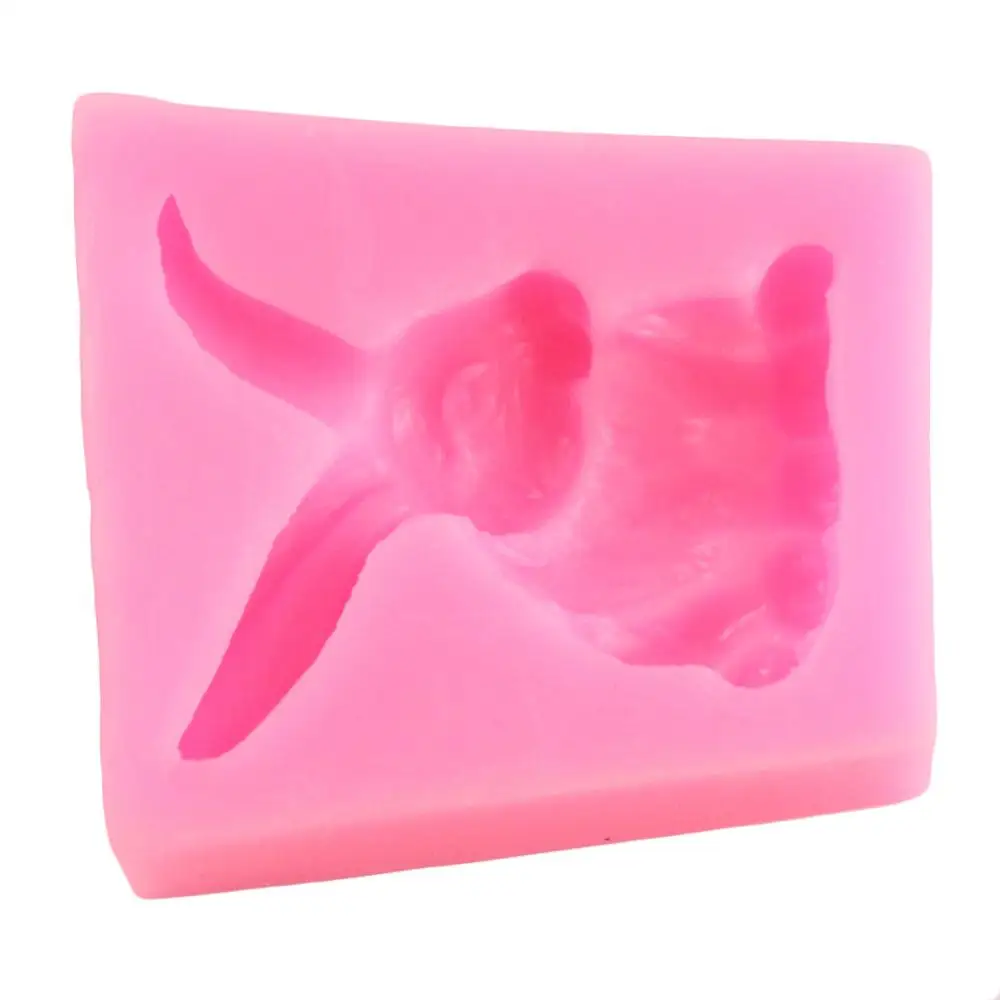 3D Пасхальный кролик силиконовые формы инструменты для украшения тортов из
