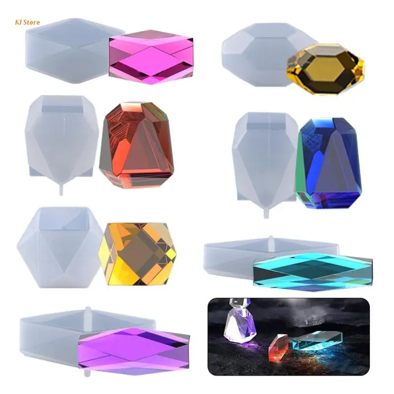 

J78F Building Blocks Epoxy Resin Mold Educational Toys Silicone Mould DIY Crafts Jewelry Casting Tools