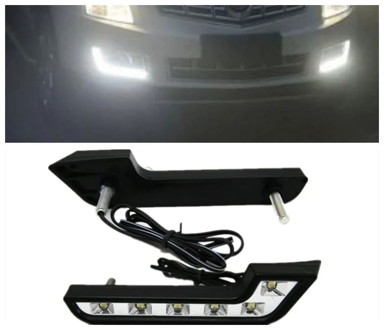 

2pcs White 6LED L Shaped Daytime Running Lights DRL For Audi bmw Benz Style
