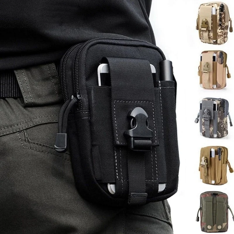 

Tactical Molle Pouch Belt Waist Bag Military Fanny Pack Outdoor Pouches Phone Case Pocket For Hunting Bags