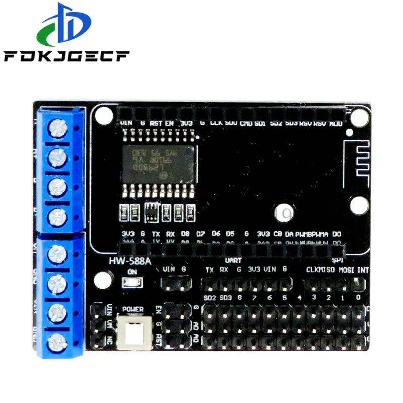 Модуль L293D для ESP8266 ESP-12E, двойной высокомощный H-мост, для беспроводного Wi-Fi, NodeMcu, плата драйвера двигателя, для Wi-Fi V3 CP2102