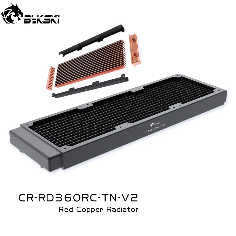 Радиатор водяного охлаждения Bykski PC медный Однорядный теплообменник толщиной 30