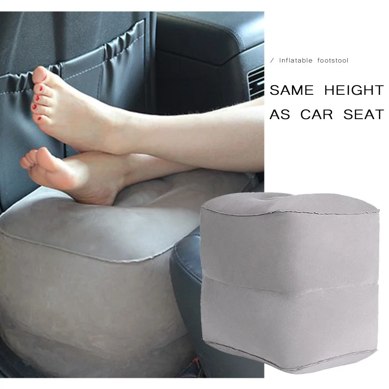 

Car Inflatable Footstool Long-Distance Auto Foot Pad Train Hard Seat Foot Step Travel Inflatable Foot Pad Inflatable Footstool