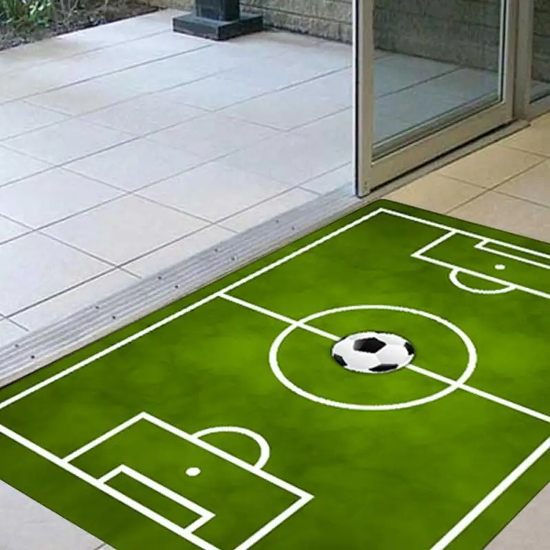 Противоскользящий коврик для футбольного поля спальни украшения дома ванной