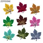 Многоцветная Кленовая нашивка-лист, вышитый Утюг на значке, теплопередача для одежды, нашивки сделай сам для детской сумки, аппликация на одежду E