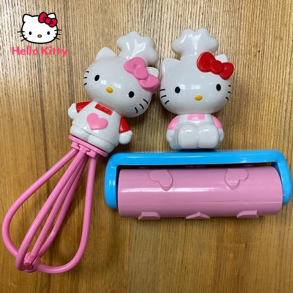 

HelloKitty Home Kitchen Creative Children's Egg Whisk Rolling Pin Play House Cute Toy Decoration