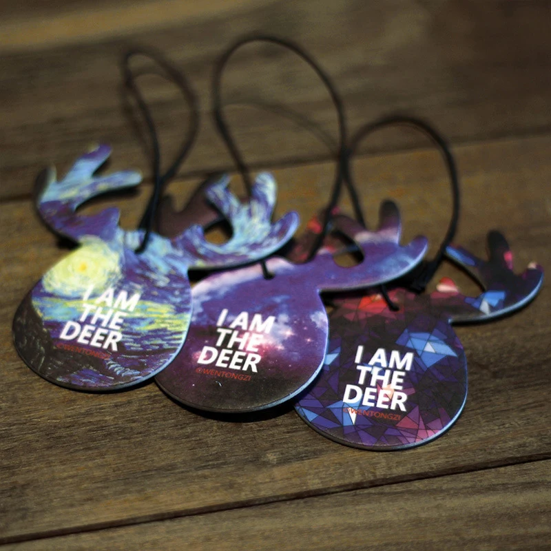 Автомобильный ароматизатор освежитель воздуха с подвеской в виде оленьих рогов