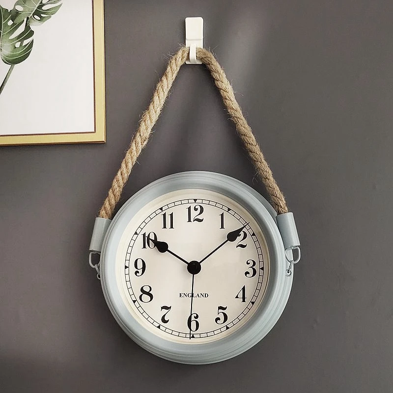 

Simple Modern Wall Clock Mechanism American Nordic Bedroom Wall Clock Pastoral Orologio Da Parete Household Products BL50WC