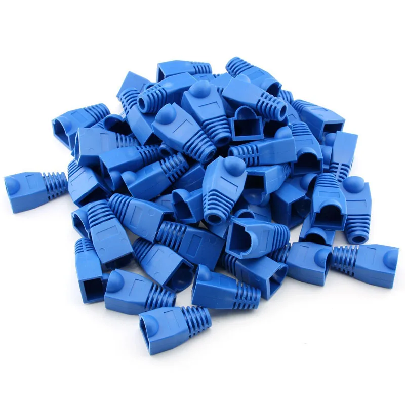 Uxcell 100 Pcs Soft Plastic Ethernet RJ45 Cable Connector Boots Plug Cover UND Sale | Компьютеры и офис