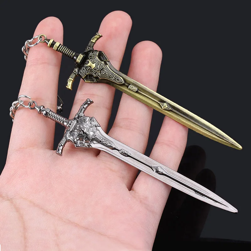 

Game Dark Souls 3 Artorias Sword Keychain High Quality Abyss Walker Knights Logo Metal Keyring Men Car Women Bag Accessories