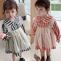 girl dress kids baby%c2%a0gown 2021 stripe spring autumn toddler princess outwear school beach uniform dresses%c2%a0children clothing