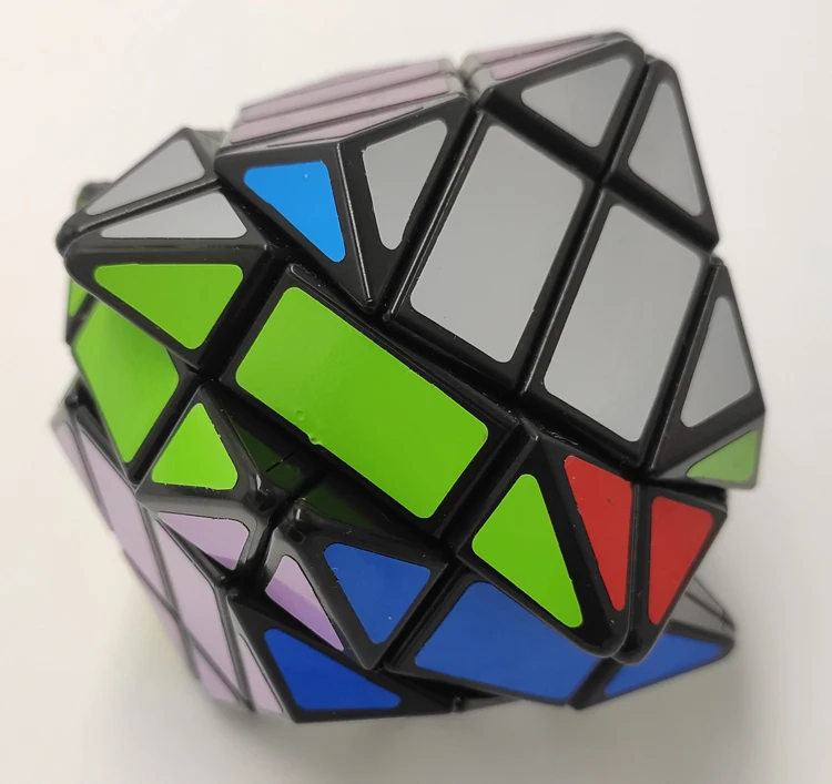 Lanlan 4x4 Rhombic Dodecahedron Cubo Magico черная наклейка из ПВХ обучающая игрушка идея подарка