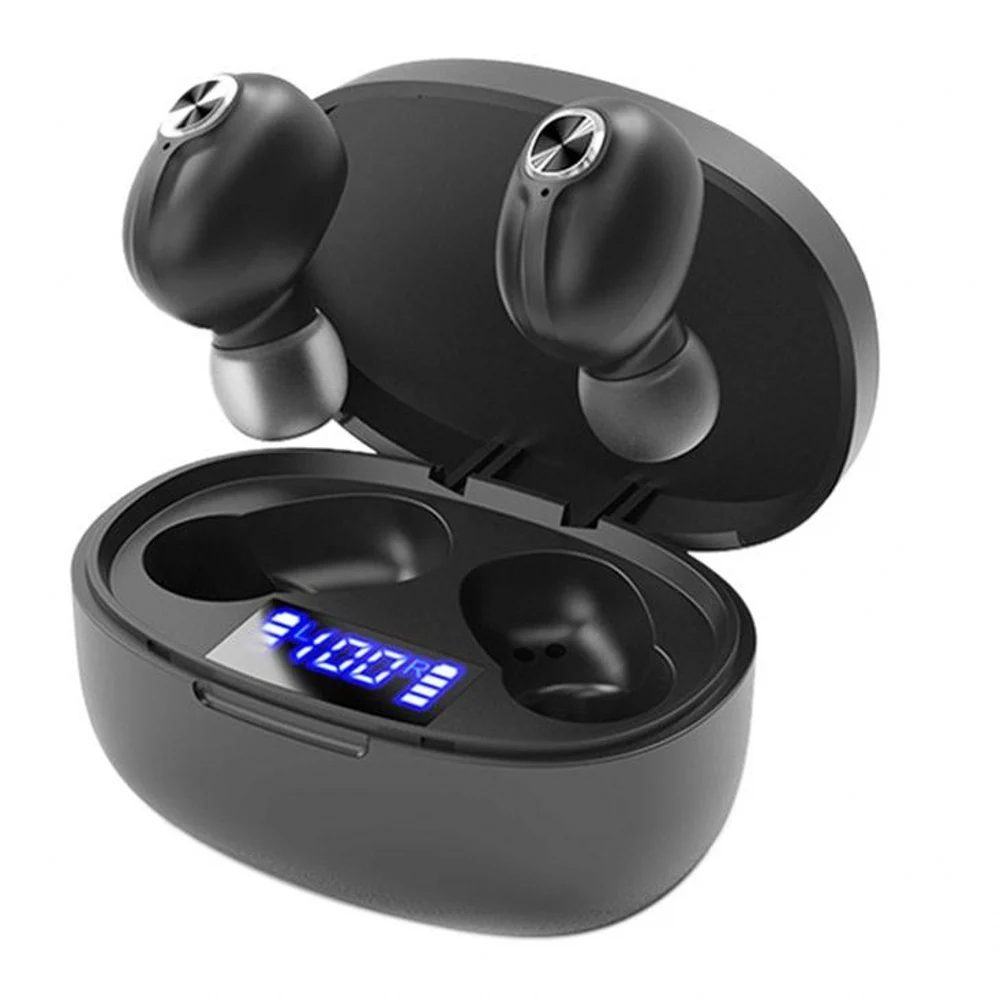 T15 беспроводная Bluetooth гарнитура TWS 5 0 светодиодный цифровой дисплей 3D стерео