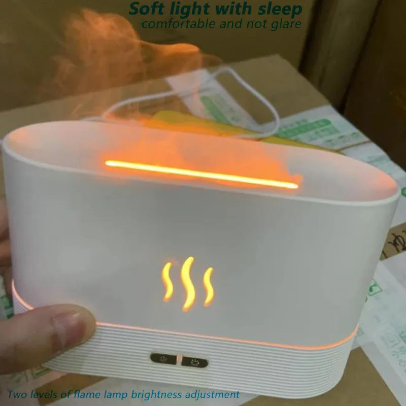 Portable USB Oil Diffuser Ultrasonic Humidifier Home Office Flame Effect Air Freshener Fragrance Sooth Sleep Atomizer | Дом и сад