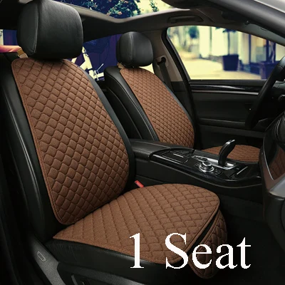 1pcs front seat Переднее заднее сиденье автомобиля подушка коврик с спинкой сиденья автомобиля подушка крышка передняя задняя подушка дышащий протектор - Название цвета: 1pcs front seat
