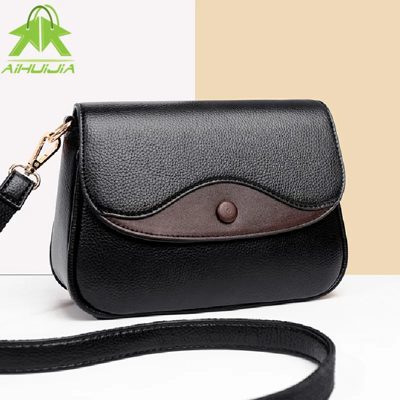 

Luxury Small Shoulder Bag Women Soft PU Leather Handbags Designer Messenger Bags New Fashion Flip Ladies Crossbody Bags Purses