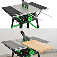 10 inch multi function woodworking table saw aluminum and wood cutting precision panel saw