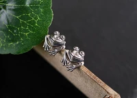 s2281 fashion jewelry vintage frog stud earrings cartoon frogs earrings