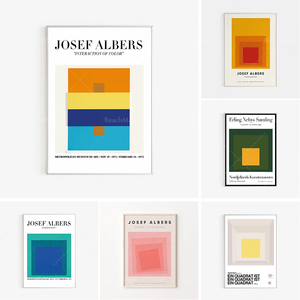 

Josef Albers hyllar den fyrkantiga fÃ¤rgaffischen