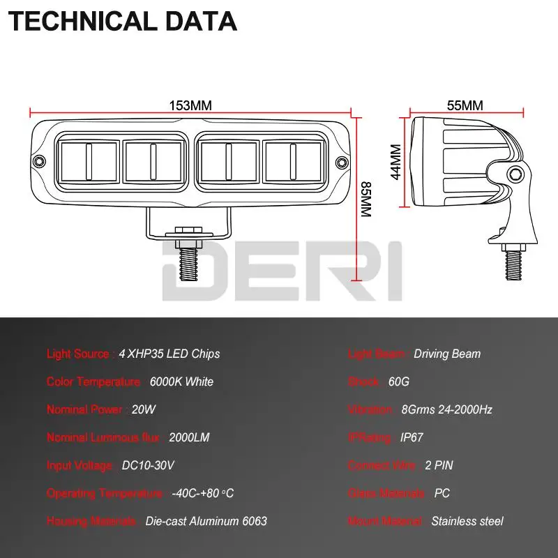 2 шт. светодиодсветильник фары 6 дюймов 6D линзы Барра светодиодные дальнего света