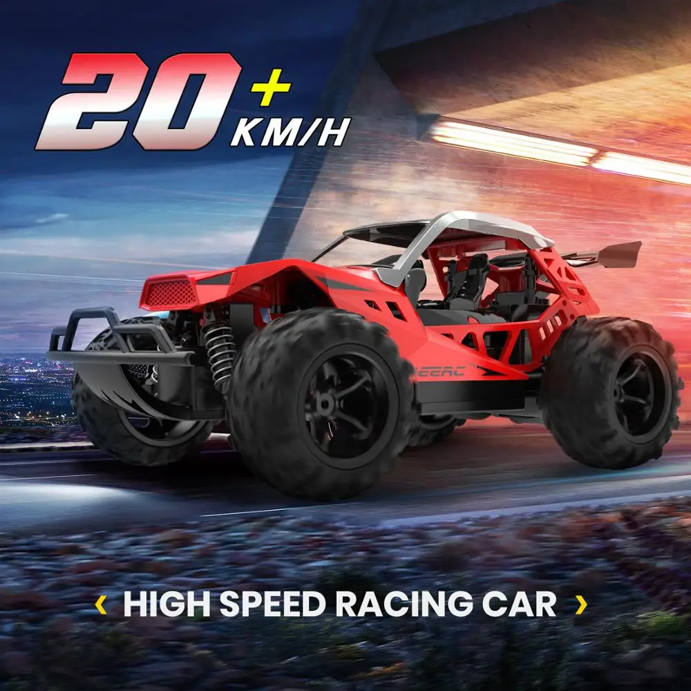 

DEERC RC Car Drift 20 KM/H 1:22 Racing RC Car 60 Mins Play Time 2.4 GHz Drift Buggy Toy Car With 2PCS Batteries For Children