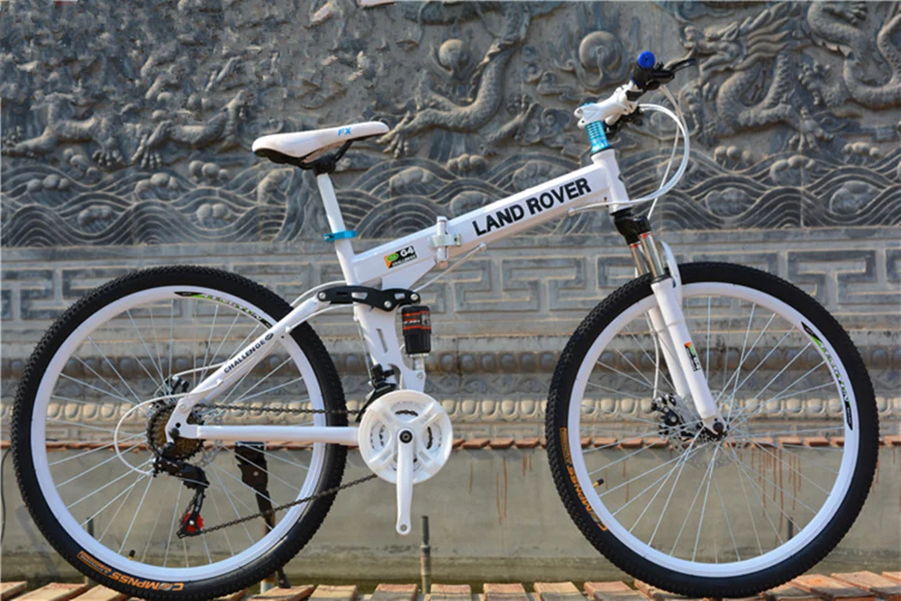 Горный велосипед складной 26 дюймов 24 скоростной двойной дисковый тормоз