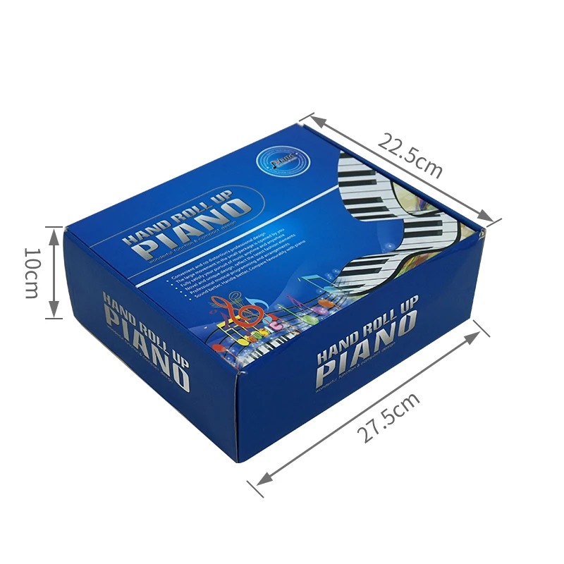 Складная Мягкая силиконовая клавиатура Aiersi гибкое цифровое пианино с 88