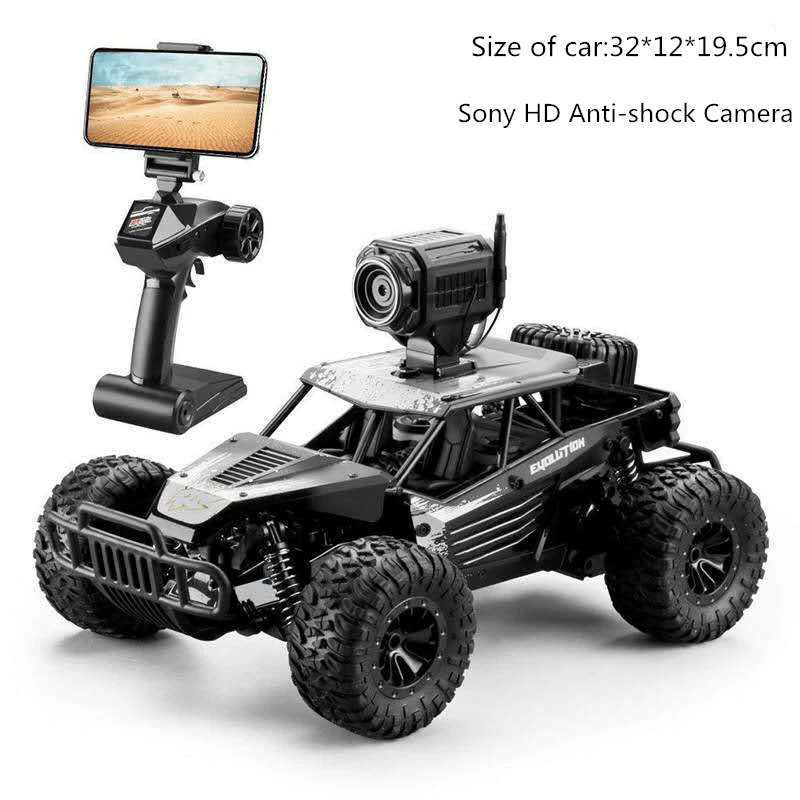 

1:18 Electric 2.4G RC Car Rock Crawler Remote Control Toy Cars 25km/h On The Radio with Camera Controlled Drive Off-Road rc Toys