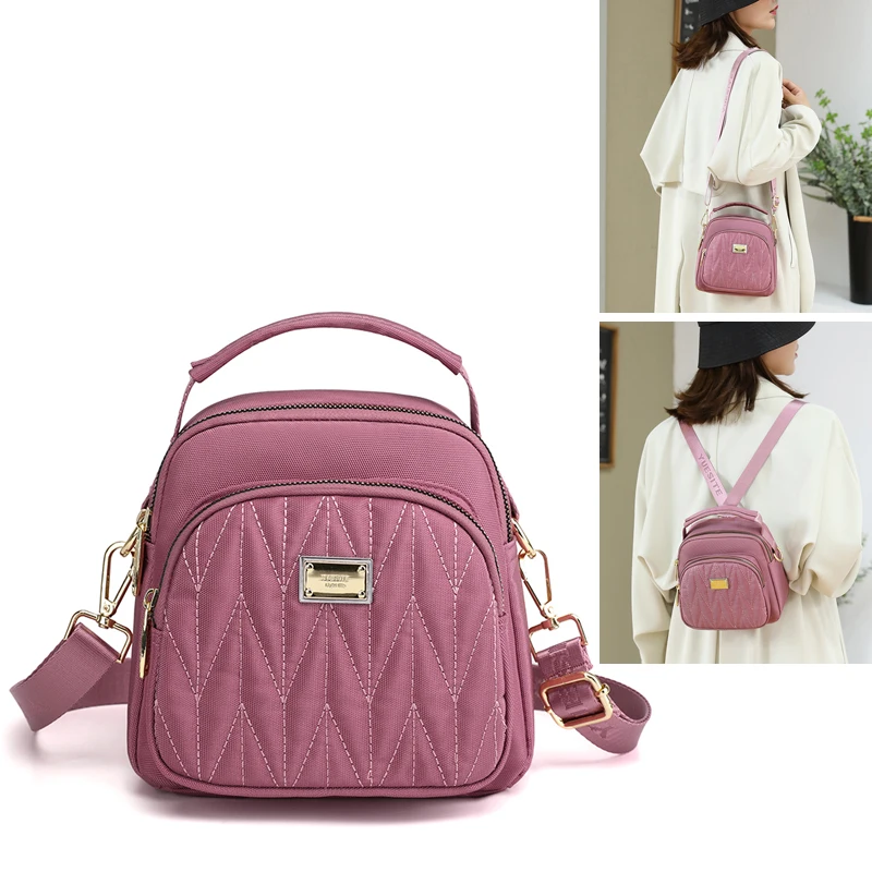

Small Women Shoulder bag Multifunction Female Messenger Bag High Quality Ladies Nylon portable Phone CrossBody Bag Tote Handbag
