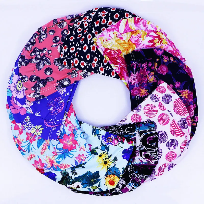 1 шт. полиэфирная тканевая шапочка для плавания высокая эластичность взрослых детская однотонная случайный