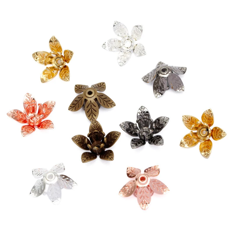 20 шт. 12x7 мм винтажные медные цветы пустая настройка филигранные обертывания