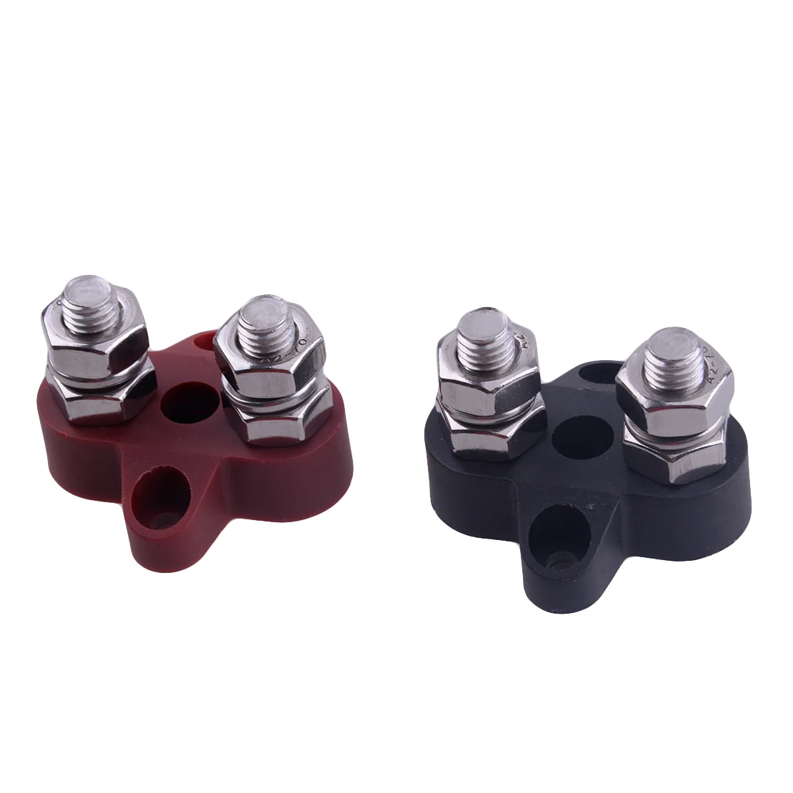 

5/16" 12V-24V DC 48V Heavy Duty Positive Power Distribution Terminal Studs Blocks Fit for Bus Ship Car Truck Trailer Boat RV