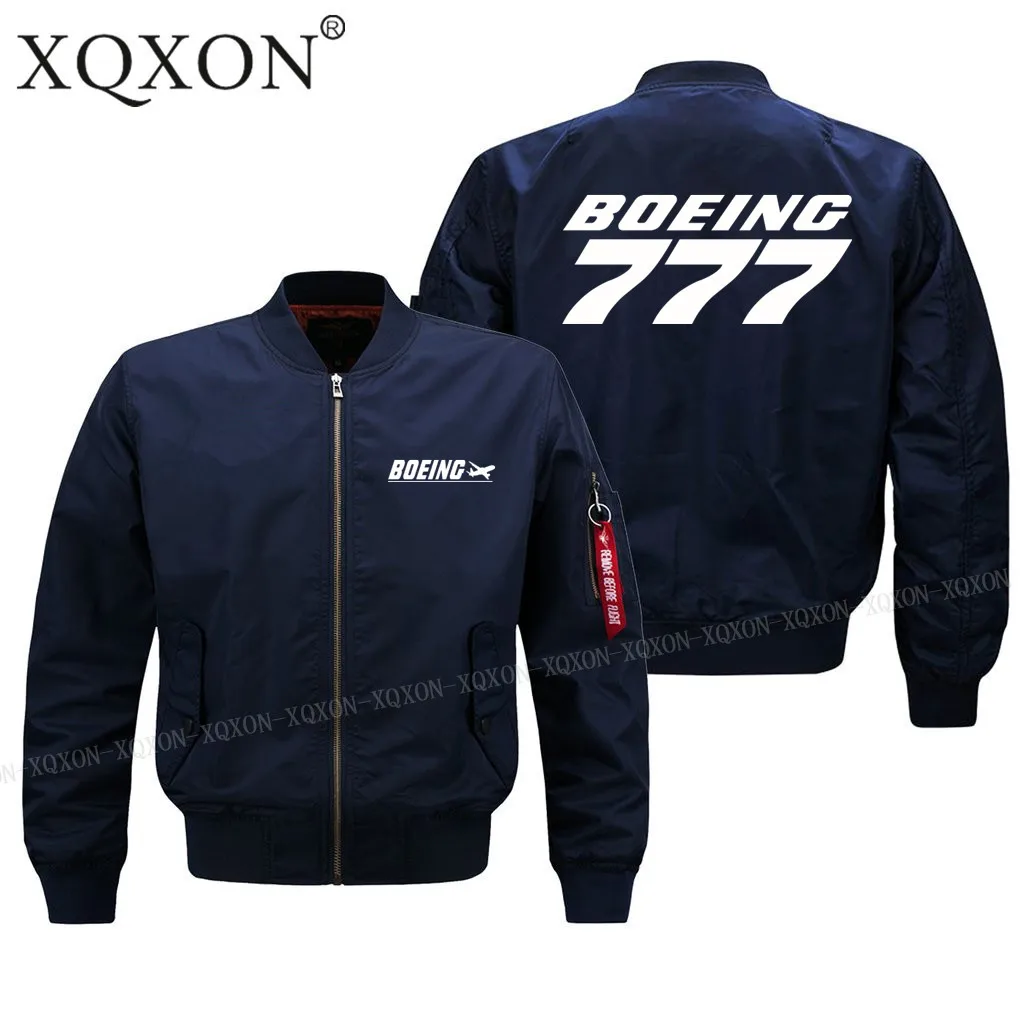 XQXON 2021Men пилот жакет осень весна зима Boeing 777 Дизайнерские мужские куртки высокого
