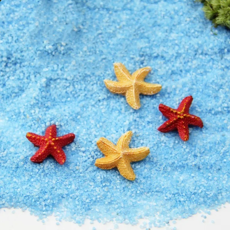 10/30/50/100pcs Yellow Starfish Miniatures Landscape Fish Tank Decoration Simulation Animal Aquatic Ornament | Дом и сад