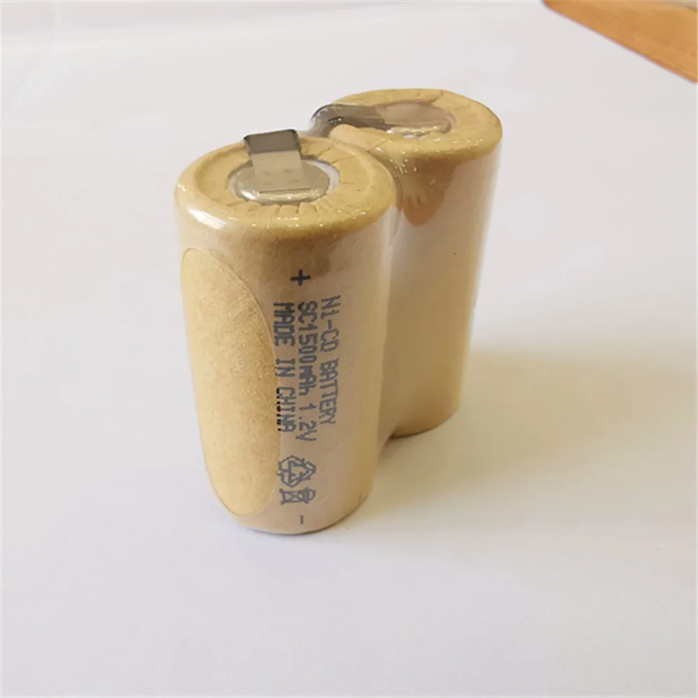 Реальная емкость 2 шт 1.2В Ni-CD SC1500mAh аккумуляторы 10C с вкладками аккумуляторная