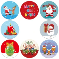 500pcsroll new merry christmas santa stickers washi tape stationery aesthetic sealing sticker cute school supplies wholesale