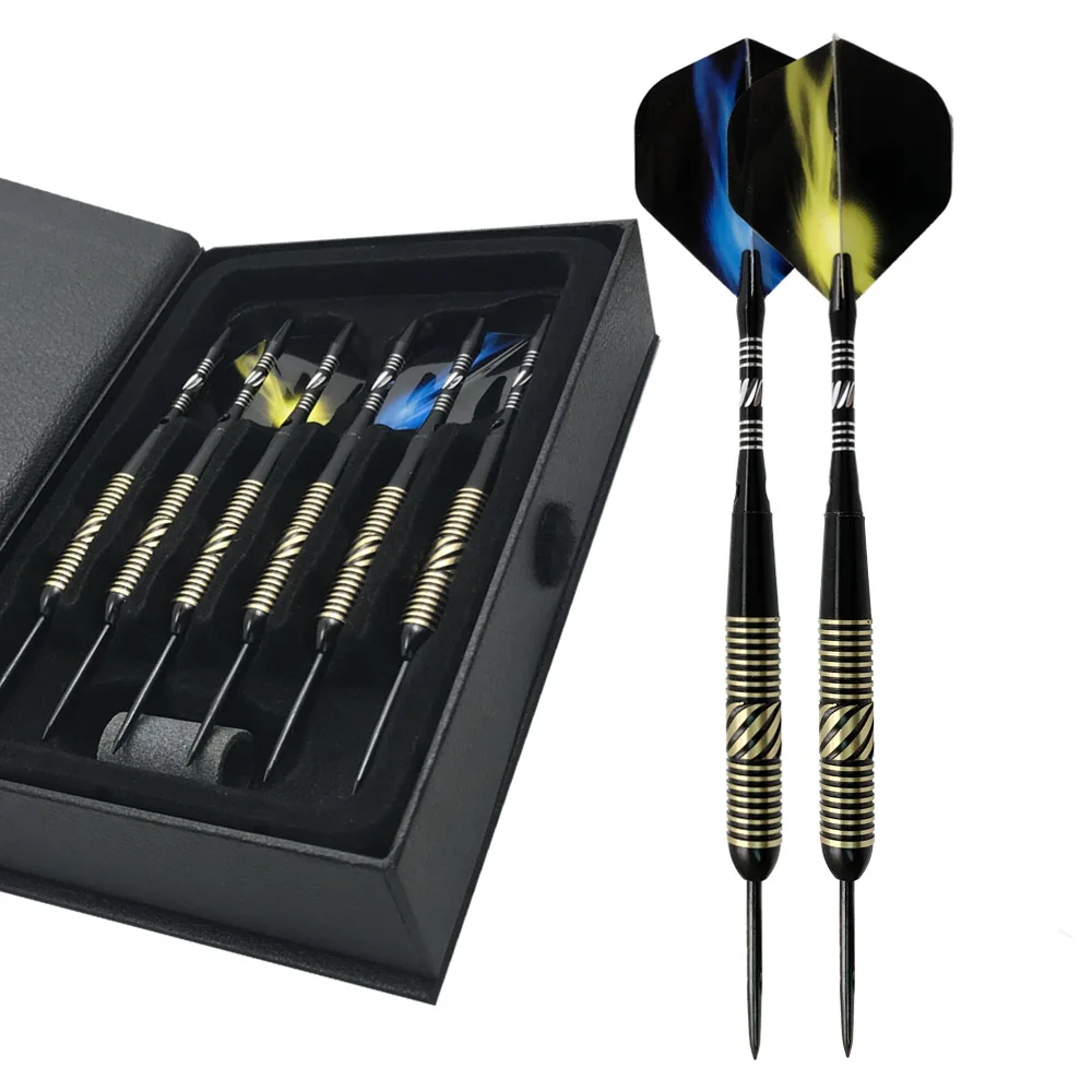 

3pcs/set of Steel Tip Darts Gift Box Set Hard Tungsten Steel Needle Professional Game Darts Birthday Gift Custom Gift Box Set