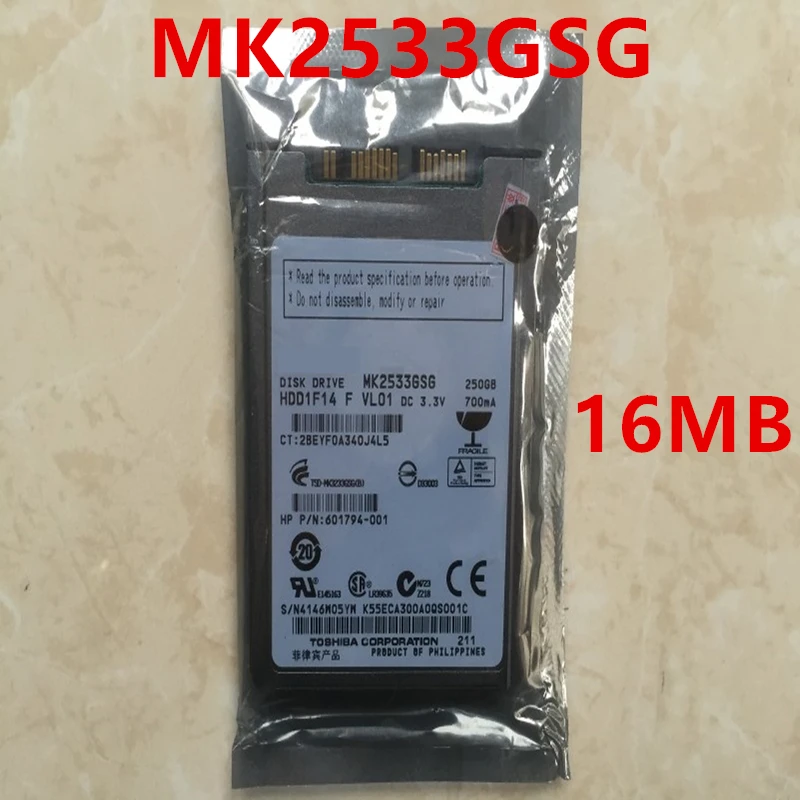   HDD  Toshiba 250G 1, 8  SATA 3 /. 16  5400 /       HDD  MK2533GSG