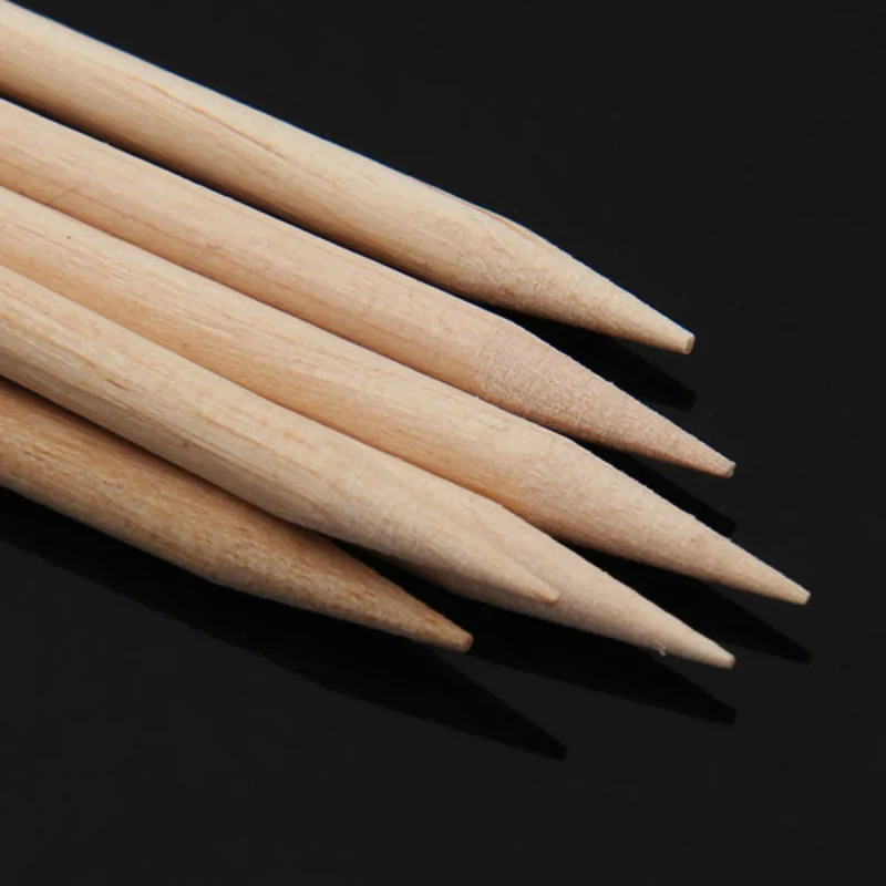 100 шт оранжевого дерева 2 способ использования ногтей кутикулы толкатель для