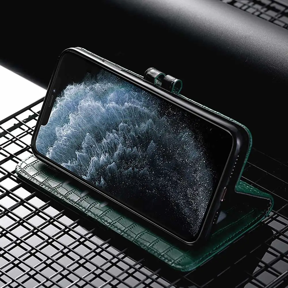 KISSCASE Чехол-книжка из искусственной кожи крокодила для iPhone 11 PRO MAX чехол 6S 8 6 7 Plus X XS