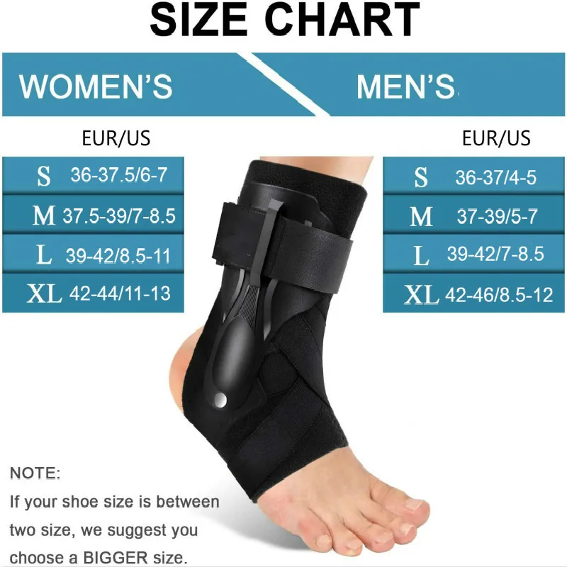 

1PCS Ankle Brace Adjustable Ankle Support Strap Foot Sprain Splint Wrap Ankle Stabilizer Guard for Men Women Gym Sport Protector