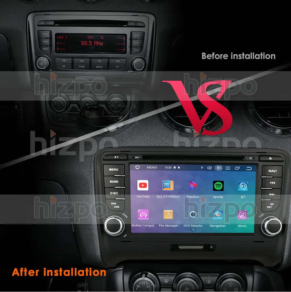 Car Multimedia Player 2 Din Android 10 For AUDI TT MK2 8J 2016 2007 2008 2009 2010 2011 2012014 GPS Navigation System Radio DVD |